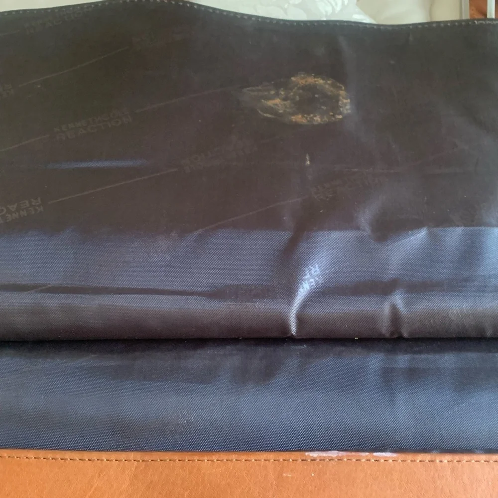 Kenneth Cole Reaction Cognac Leather Laptop Briefcase Messenger Bag